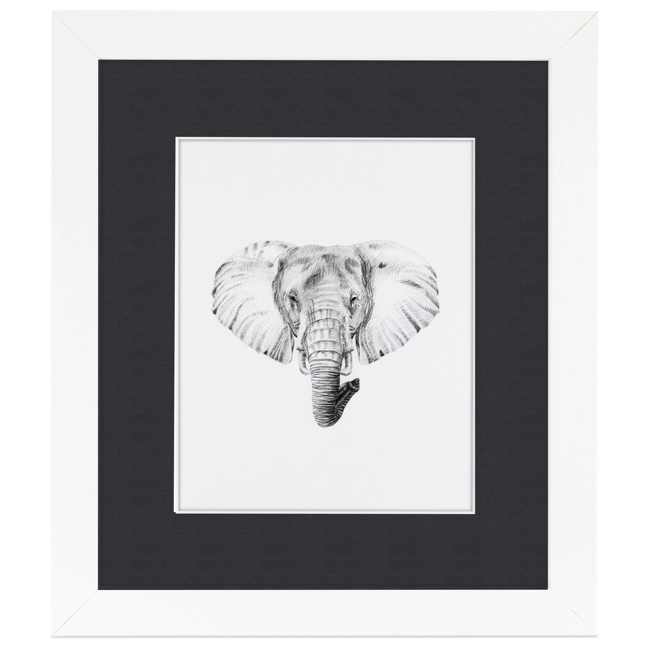 ArtToFrames 18x22" Matted Picture Frame with 14x18" Single Mat Photo Opening Framed in 1.25" White and 2" Mat (FWM-3966-18x22)